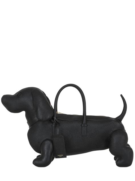 thom browne leather dog bag